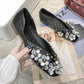 Plus Size 35-40 Summer Women Outdoor Shallow Mouth Flat Bohemian Beach Wear-resistant Non-slip Office Lady Lace PU Leather Shoes