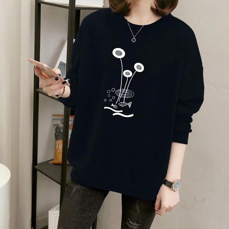 Sweatshirts Women's Sweater Large Size Pullover Spring and Summer Top 200 Catties