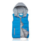 Women Hooded Vest Spring Autumn Warm Cotton Padded Waistcoat Sleeveless Zipper Basic Coat