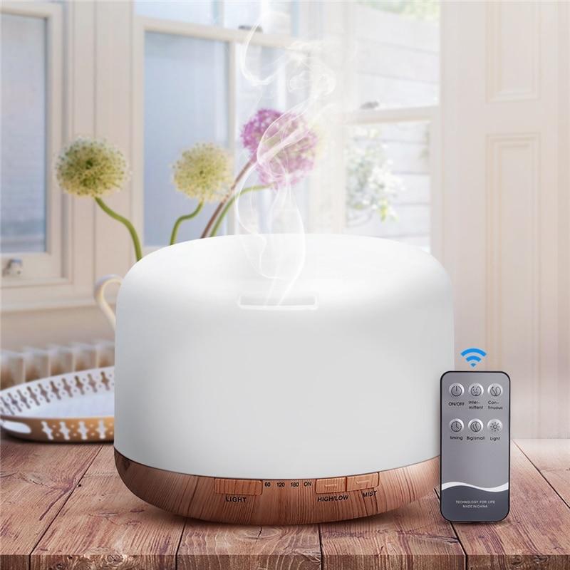 Air Humidifier Essential Oil Diffuser 300ML   Ultrasonic Cool Mist Maker Fogger Humidifier LED Lamp Aroma Diffuser Electric