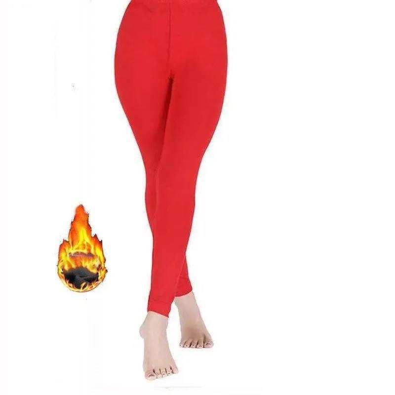 Plus Velvet Long Trousers Women's Inner Wear Autumn and Winter Leggings Women's All-match Tight-fitting Warm Pants