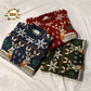 Christmas Sweater Autumn and Winter All-match In The Same Color Retro Outer Wear Sweater Couple Wear Men's Sweater