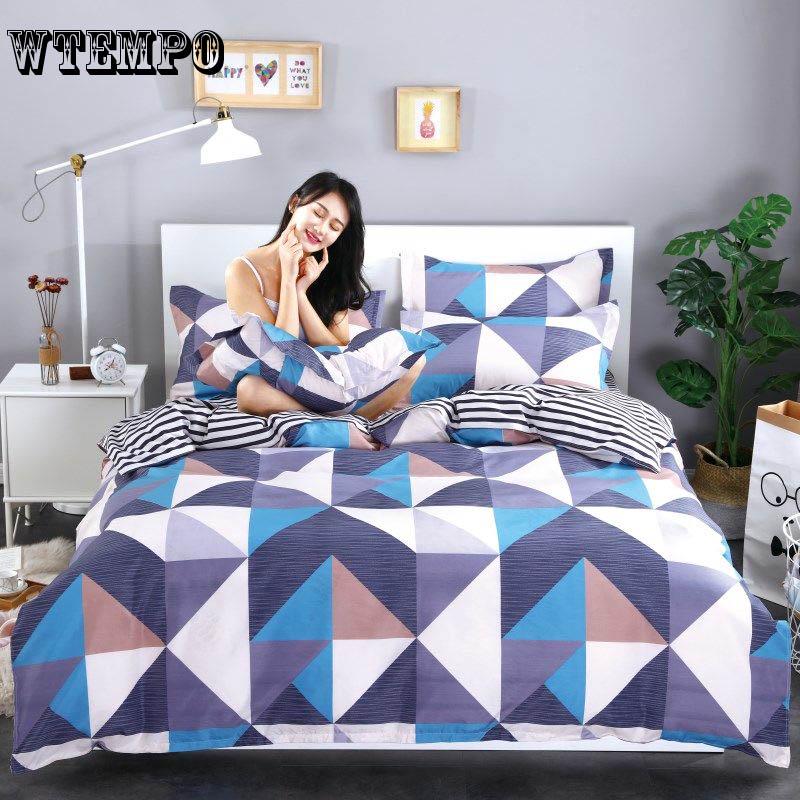 Four Season Fashion Single Queen King Bed Sheets Quilt Comforter Cover Pillowcases