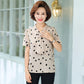 Summer Women's Short-sleeved T-shirt Plus Size Bottoming Shirt Polka Dot Shirt Fabric Light and Breathable Cool Bottoming Inner Wear