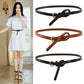 Women's Sweater Belt Decoration Can Be Knotted Belt Dress Leather Cowhide Small Belt Skirt Belt Black Sash Belt for Dress