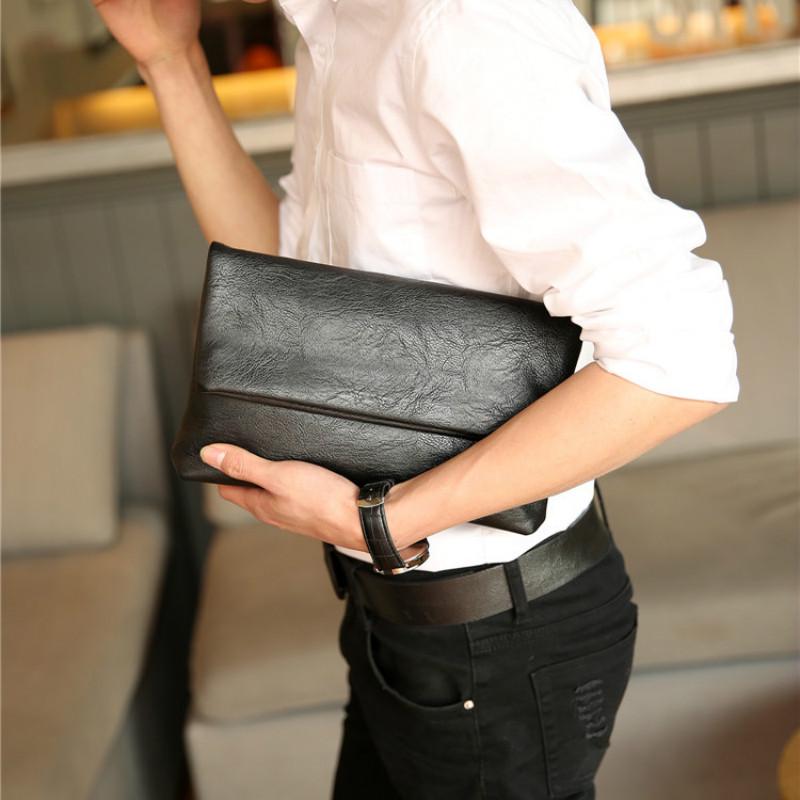 Handbags Men's Casualand business Handbags multi-pocket zipper versatile messenger bag IPAD bag