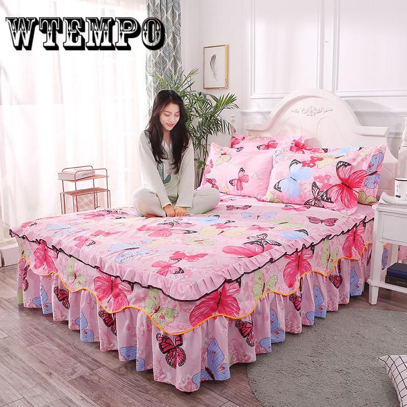 3 Pcs Set Sheet Set Cotton Home Textile Polyester Mattress Covers Pillow Case