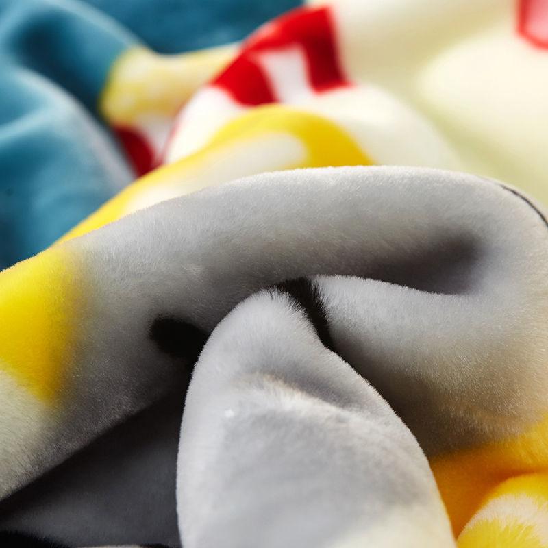 Autumn and Winter Warm Soft Blanket Quilt Coral Velvet Velvet Mattress Bed Sheet