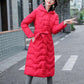 Women's Winter Long Wadded Jacket Female Plus Size Solid Color Hooded Cotton-padded Clothes Casual Loose Warm Down-filled Coats