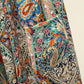 Fried Street Retro Color Casual Pants Summer Thin Drawstring Cropped Pants Straight Harem Pants Trend