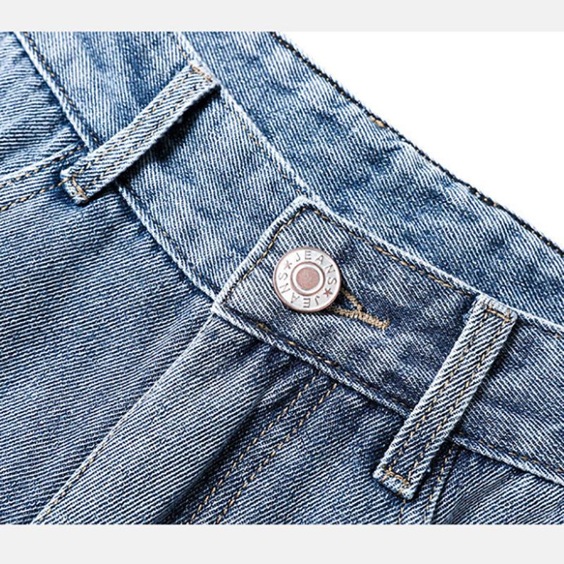 2022 New Street Casual Loose Jeans Men's Korean Fashion Loose Straight Wide Leg Pants Couple Casual Pants