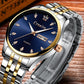 Automatic Machinery Men's Watches Top Luxury Brand Watch Men Business Steel Clock Men Moon Watch
