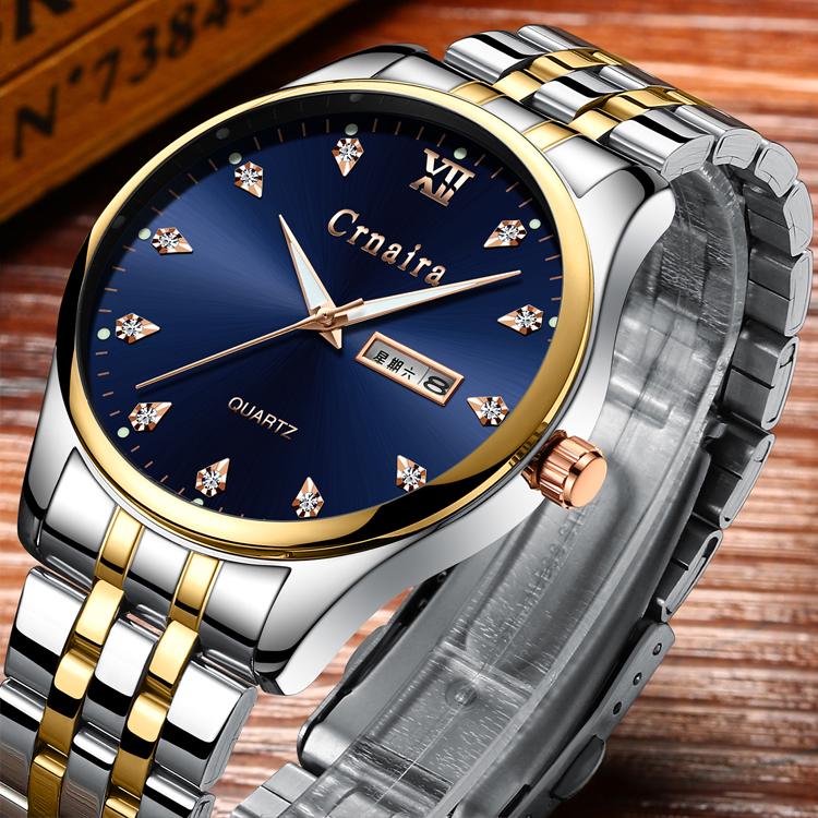 Luxury Brand Automatic Machinery Watches Men Leather Waterproof Business Watch Men Quartz Clock Man