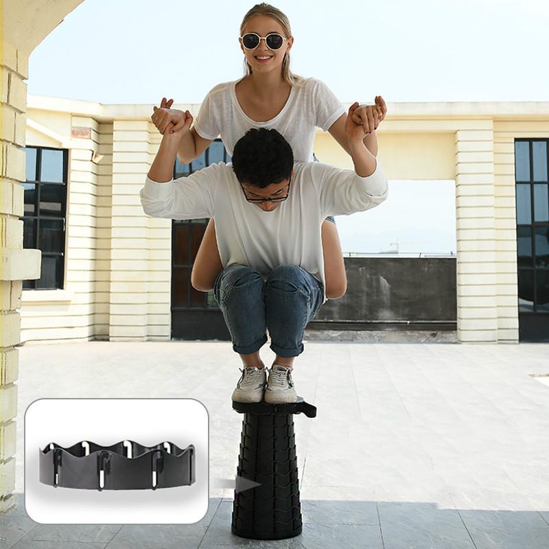 Retractable Stool Seat  Plastic Outdoor Portable Folding Stool Seat Camping Fishing Chair