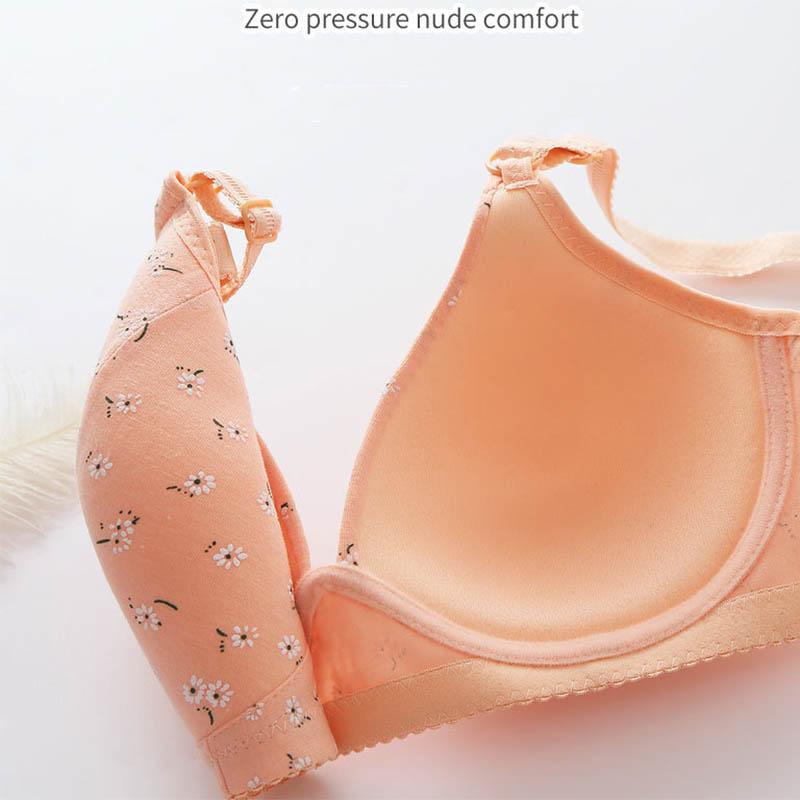 Traditional Thin Mold Cup Ventilation Hole Design Is Soft and Comfortable Natural and Simple Smooth and Gathers Sweat-absorbing Side Bra