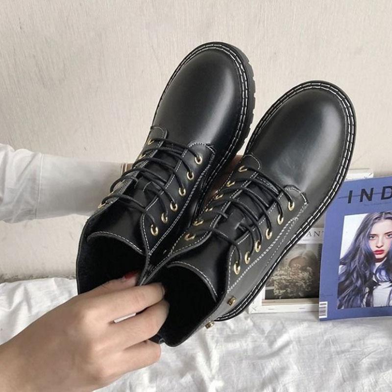 Spring and Summer British Style Martin Boots Female Students Korean Version of All-match Female Flat Short Boots Bare Boots Single Boots