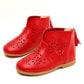 Summer Leather Sweet Fashion Sandals Kids Boots Baby Shoes Hollow Princess Shoes