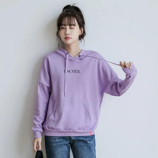 Korean Streetwear Sweatshirt Men Women Casual Pullover Hip Hop Long Sleeve Print Hoodies Sportswear Tops
