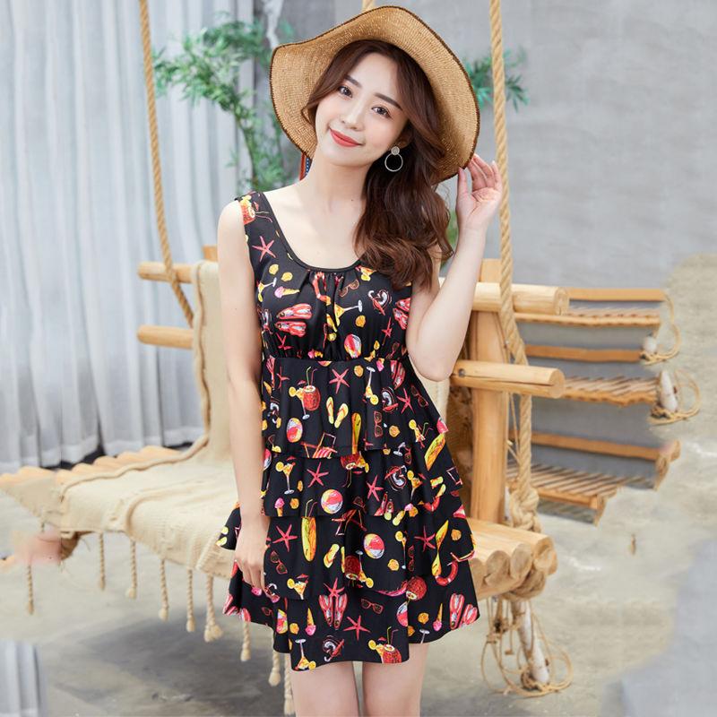 Large Size Swimsuit Cover Belly Ladies Split Thin Swimsuit Beach Swimming Split Swimsuit Sweet and Cute Sexy Ladies Swimsuit