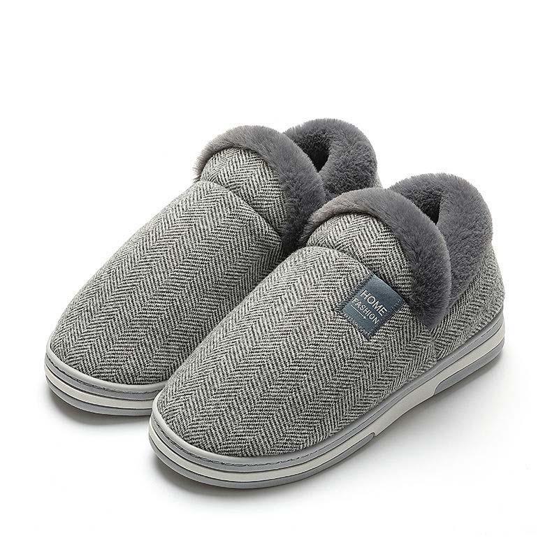 Warm Shoes Men's Cotton Slippers Winter Cold and Warm Indoor Home Use Thick-soled Non-slip Casual Shoes