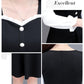Dress French A-line Skirt Waist Long Sleeves Long Sleeves Thin Belly Plus Size Dress Elegant Temperament Soft Fabric