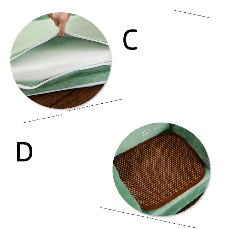 2 Layer Baby Folding Chair for 3-6 Months Cartoon Animal Children Armchair Sofa Infant Learning Chair Soft Tatami Safe and Anti-drop