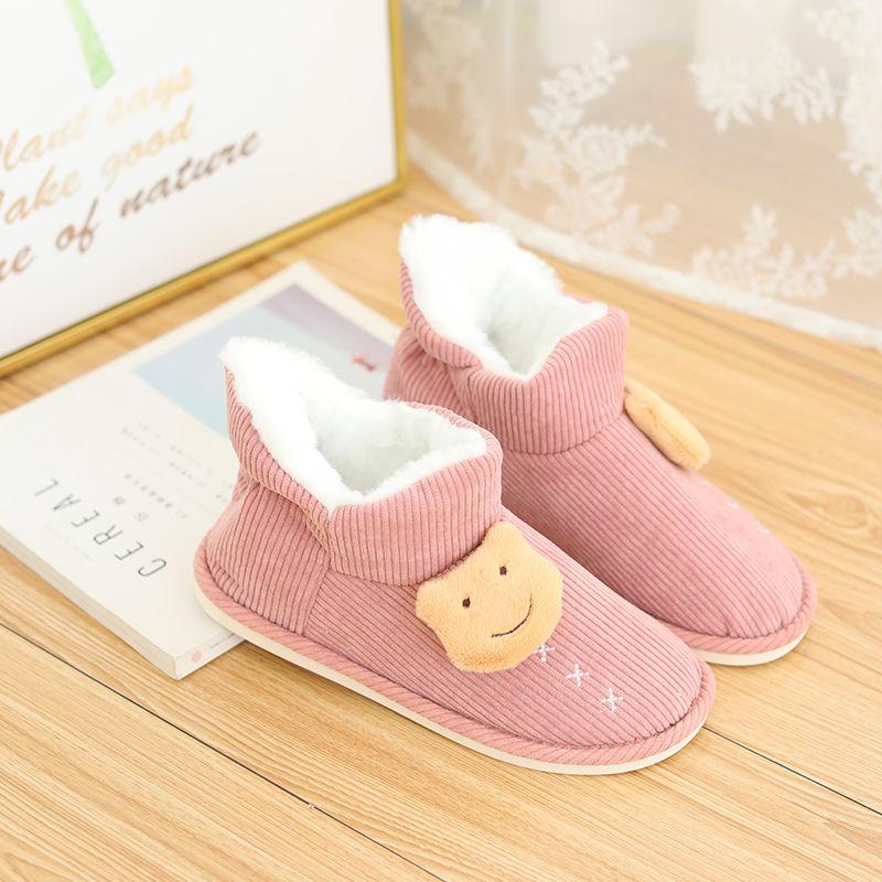 High-top Confinement Shoes, Winter Bag with Soft Sole, Postpartum Maternity Slippers, Women's Cotton Non-slip Thick Sole One-step Maternity Shoes