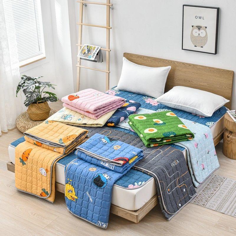 Four Seasons Machine Washable Mattress Tatami Non-slip Protective Mattress Pad Bed Pad Double Student Dormitory Thin Mattress