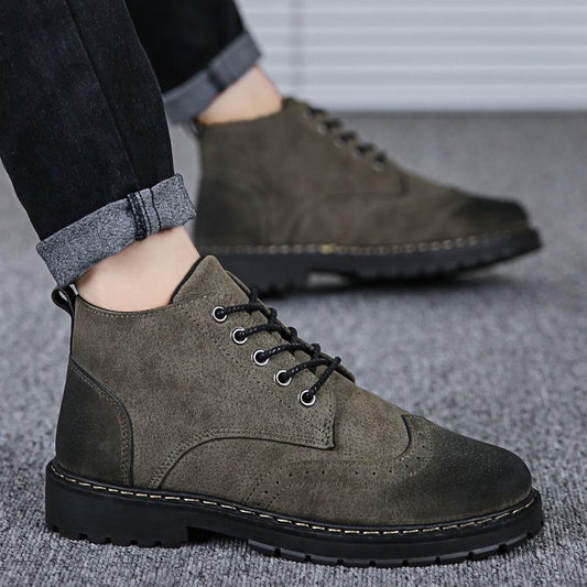 Autumn Winter Man Martin Boots Outdoor Male Ankle Boots Men Shoes High Top Casual Tooling Footwear