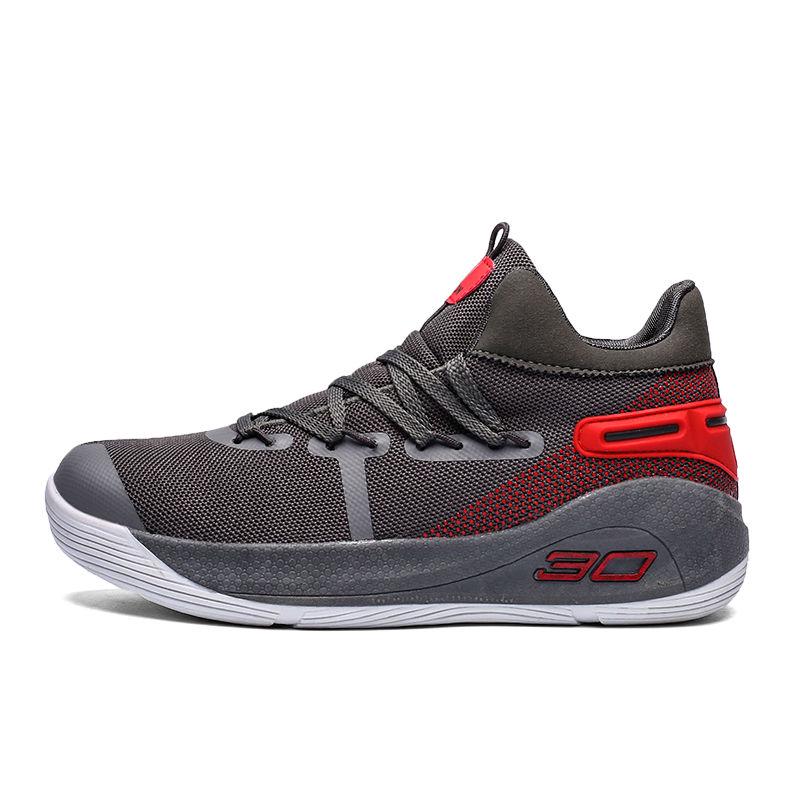 Snakeskin men's basketball shoes Platinum Gym Red white blue men's sneakers color matching
