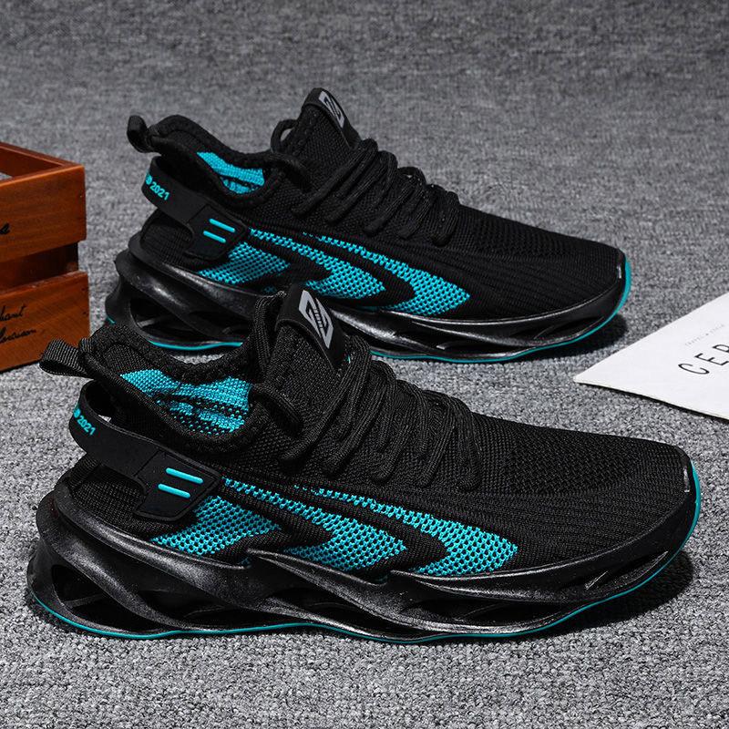 Men's Shoes Spring and Autumn Breathable Deodorant Leisure Sports Shoes Ultra-light Running Shoes Trend All-match Flying Woven Men's Shoes