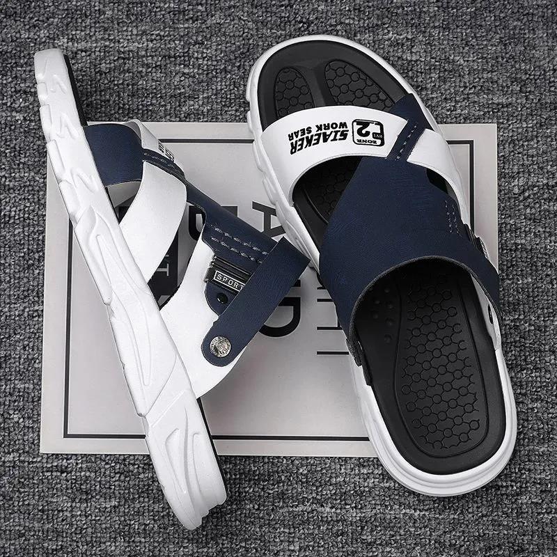 Men's Sandals Summer Sports Slippers Men's Casual Beach Shoes Soft Sole Waterproof