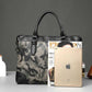 Business Briefcase Men Camouflage PU Leather Zipper Waterproof Handbag Shoulder Bags Messenger Bag