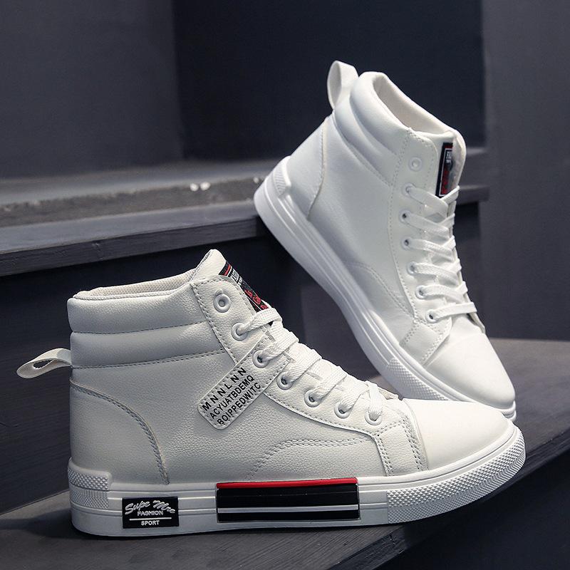 New Men's Warm Cut Fashion Trend Casual Shoes Student Shoes Sports Shoes Plus Velvet Optional