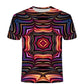 3D Swirl Print Shirt Summer Men T-shirt Personality Streetwear High Street Half Sleeve Tees Casual Breathable Pullover