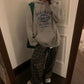 Autumn and Winter Women's Hooded Hoodie Korean Loose Large Size Plus Velvet Thick Letter Coat