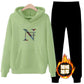 Women's Loose Hooded Sweater Two-piece Thick Hoodie Suit Comfortable and Warm Loose Casual Suit Outdoor Running Sports Suit