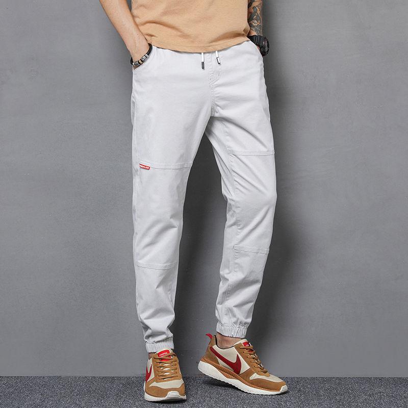 Harem Pants Spring and Summer All-match Loose Casual Trousers Men's Student Tie Pants