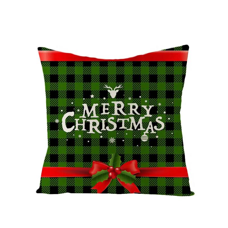 Winter New Year Christmas Pattern Creative Festival Decoration Living Room Pillow Home Decoration Sofa Pillow Cushion
