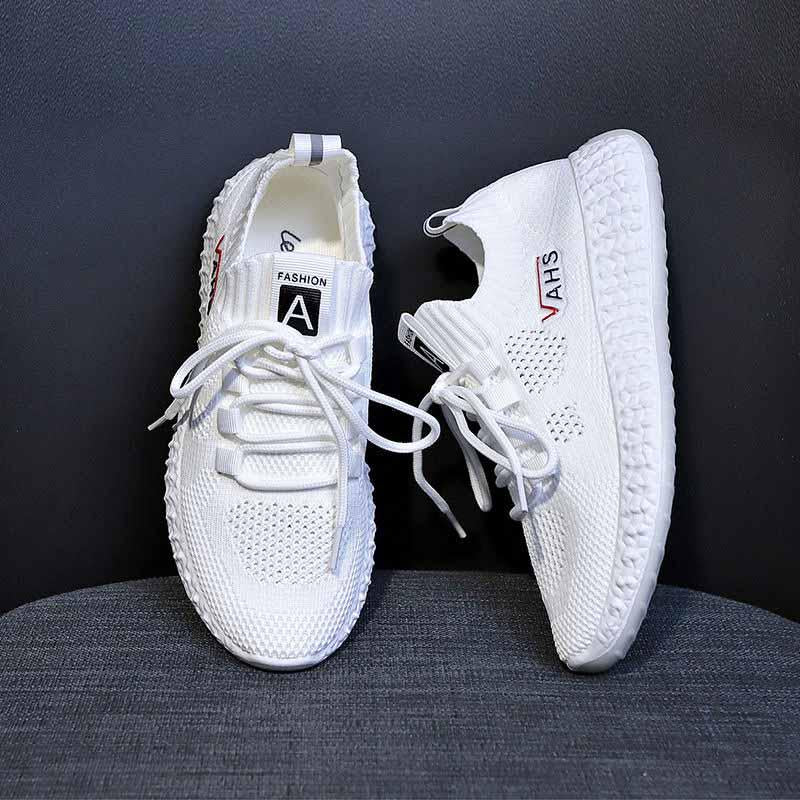 Plus Size 35-40 Summer Women White Mesh Sneakers Students Running Basketball Shoes Breathable Shockproof Non-slip Skate Shoes