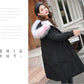 Long Fur Collar Hooded Down Padded Jacket Slim Thick Warmth Parka Coat