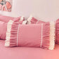 Two Solid Color Lace Pillowcases Skin-friendly Sanding Pillowcase Single and Double Children Pillowcase Inner Liner Cover