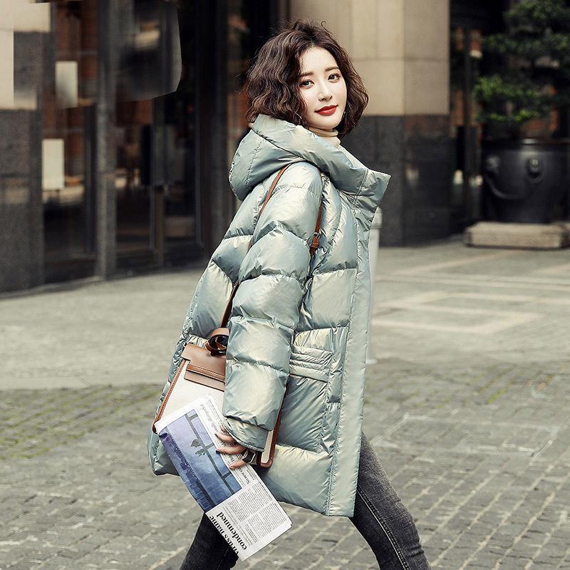 Women's Down Jackets Women's Mid-length, Korean Version Slim Autumn Style Fashionable Ladies Temperament Age Reduction