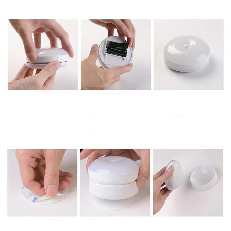 Human Body Induction Lamp LED Household Wall Lamp USB Charging Night Light 360 Degree Adjustable Warm Light