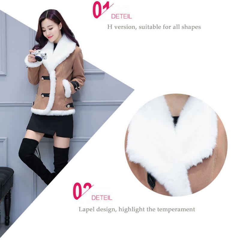 Autumn and Winter New Style Short Lamb Wool Coat Women's Corduroy Cotton-padded Coat Padded Coat Padded Coat