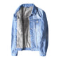 Men Winter Jean Jackets Lightblue Cowboy Outerwear Warm Denim Coats New Men Wool Liner Thicker Fleece Denim Jacket Plus Size 4xl