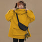 Women's Sweatershirt Zipper 3D Pocket Cute Frog Design Pullover Sweater Coat