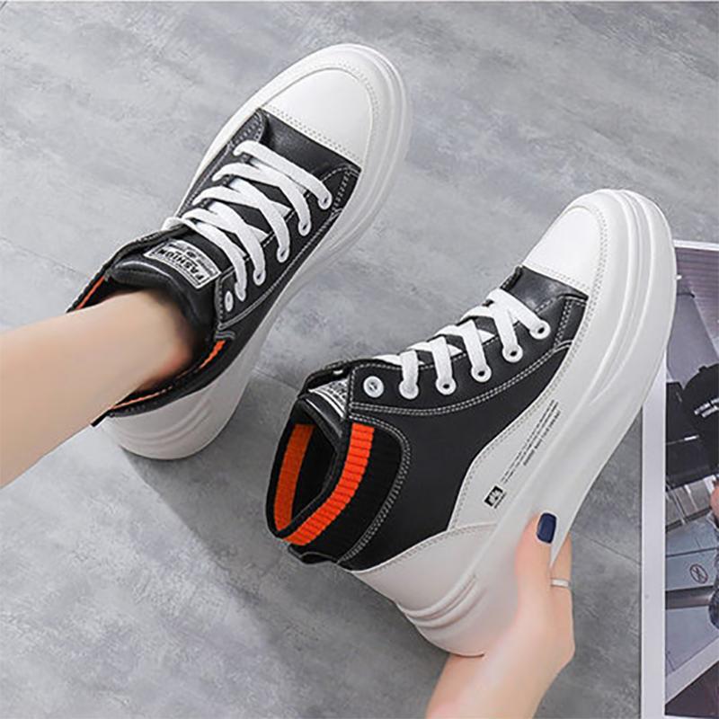 Fashion Non-slip High-top Shoes Outdoor All-match Spring and Summer Shoes Ladies Trendy Casual Work Shoes