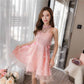 Fashion Net Yarn Princess Dress Organza Dress Lady Summer Sweet Above Knee Sleeveless Party Dress