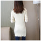 Mid-length Knitted Slim-fit Sweater, Solid Color Padded Bottoming Shirt, Round Neck Dress In Autumn and Winter